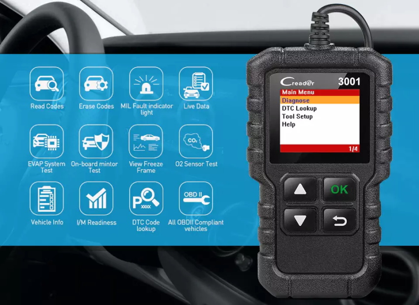 Launch CReader 3001 code scanner