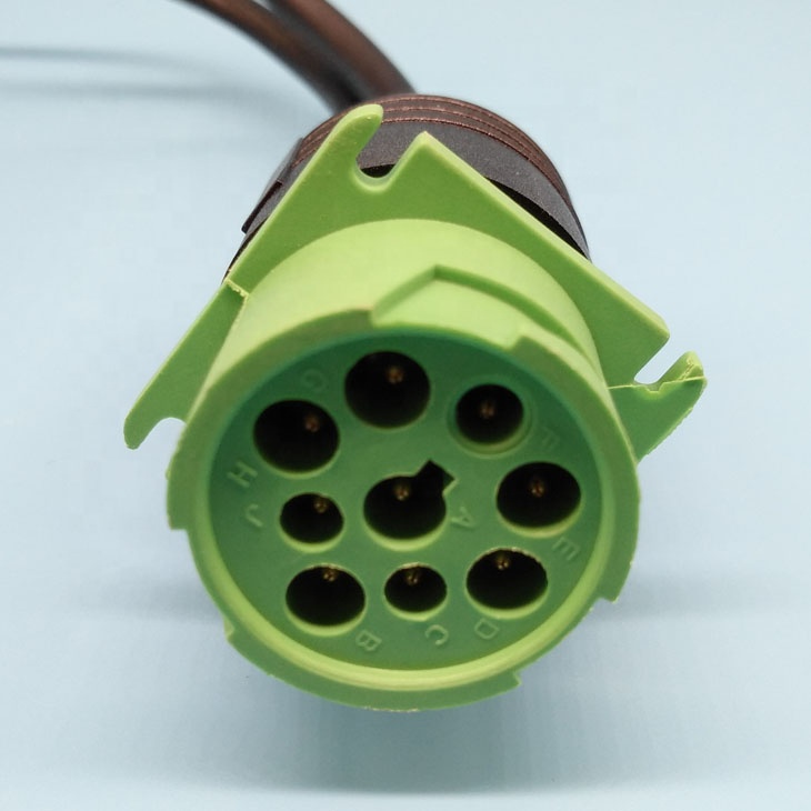 Heavy duty male OBD2 16pin cable to male J1939 9pin cable