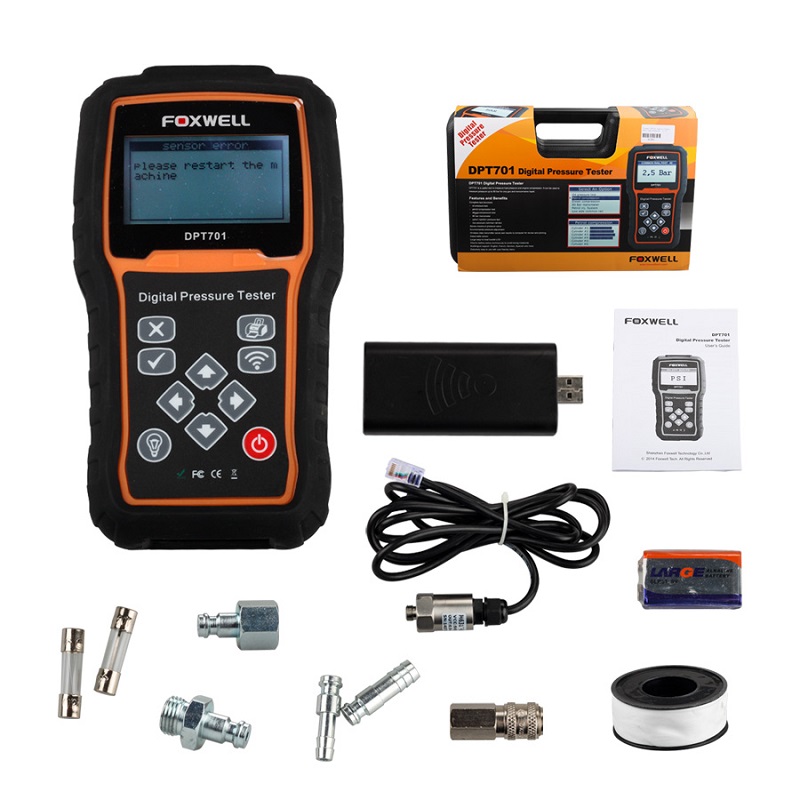 Original Foxwell DPT701 Digital Common Rail High Pressure Tester
