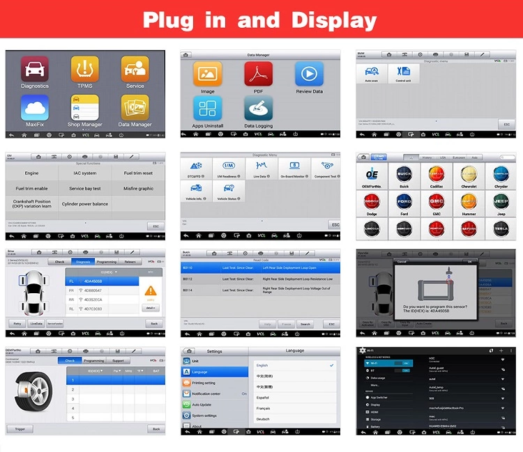 Autel Maxipro MP808 plug-in and display Autel Maxipro MP808 plug-in and display