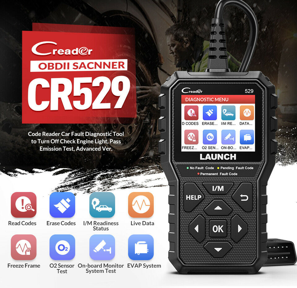 Launch Creader 529 basic function