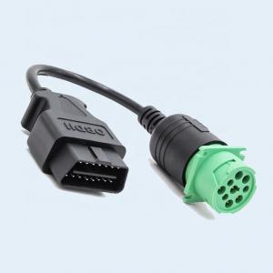 Heavy Truck Male OBD2 16Pin To Male J1939 9Pin Cable for CUMMINS